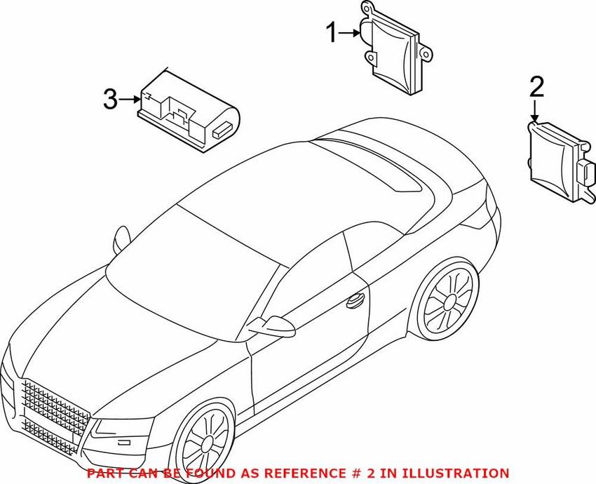 Audi Blind Spot Detection System Warning Sensor 8T0907568A