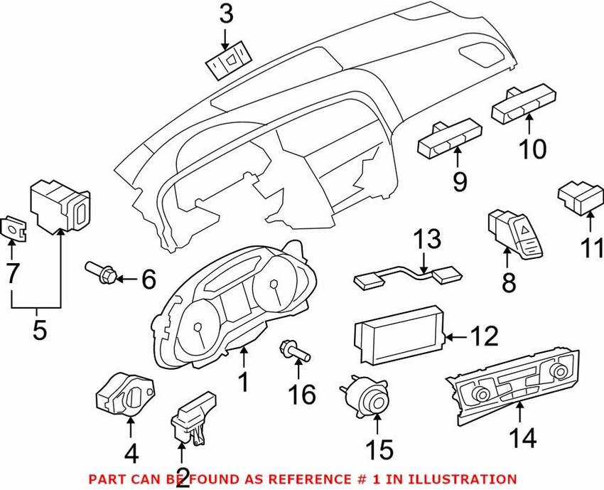 Audi Instrument Cluster 8T0920984F