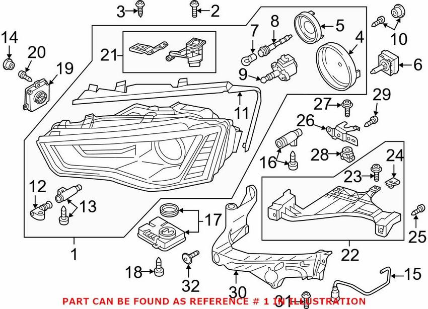 Automotive Lighting Headlight Assembly Lus6762