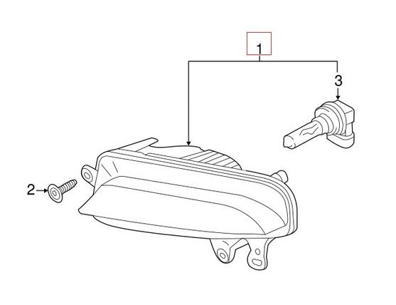 Audi Foglight Assembly – Driver Side 8T0941699F