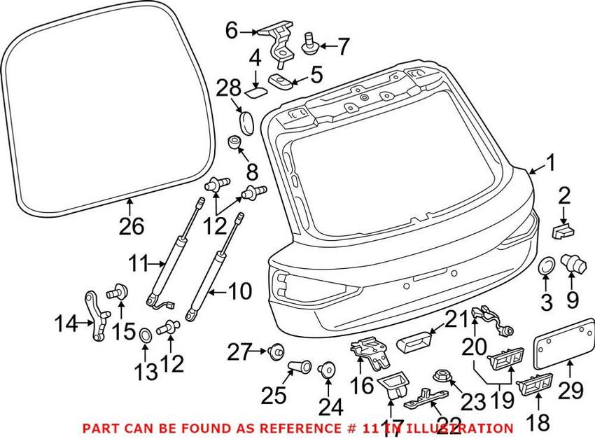 Audi Tailgate Pull Down Motor 8U0827851