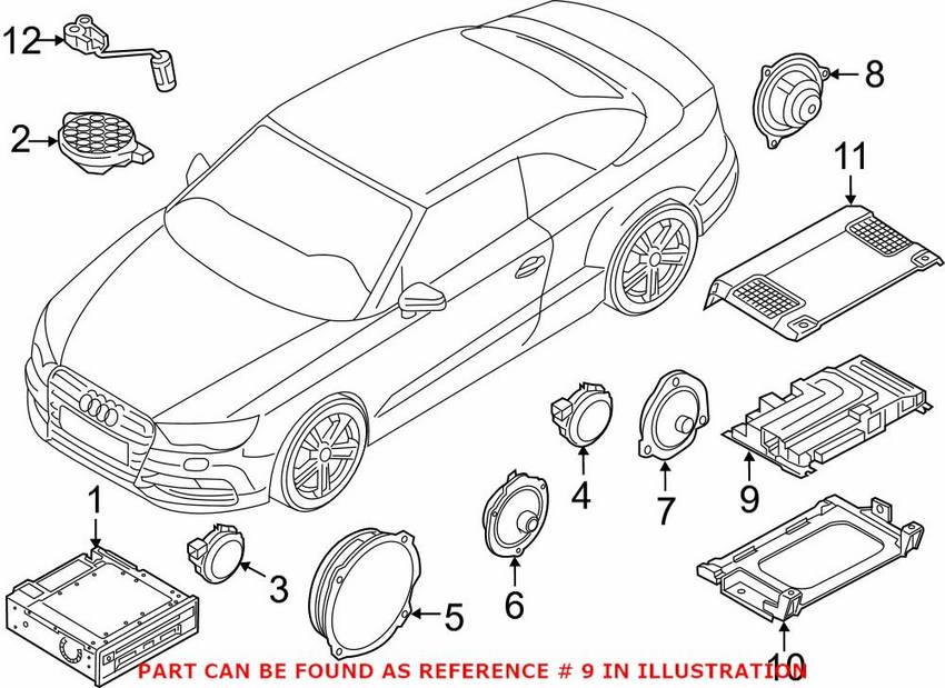 Audi Radio Amplifier 8V0035465C