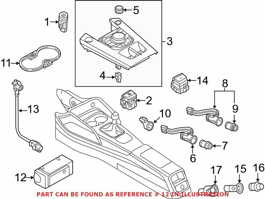 Audi Audio Auxiliary Jack 8V0035708