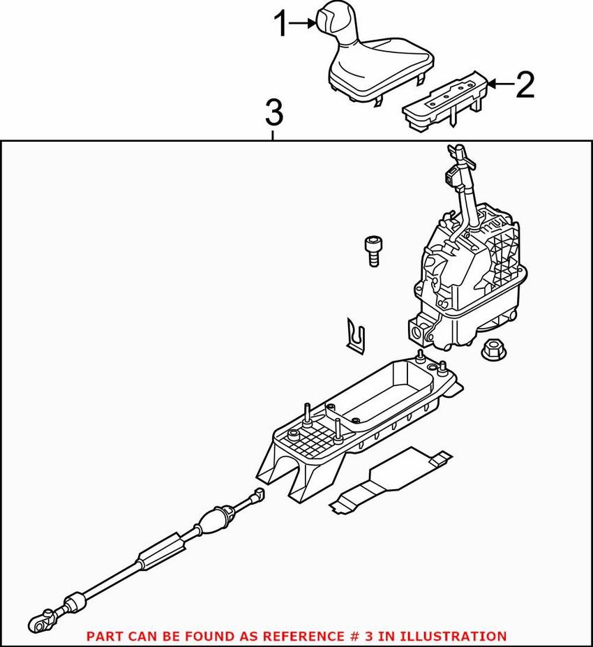 Audi Automatic Transmission Shift Lever 8V1713023AG