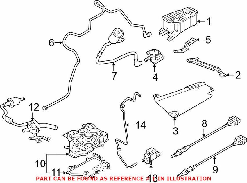 Audi Vapor Canister 8W0201801N – Genuine VW/Audi