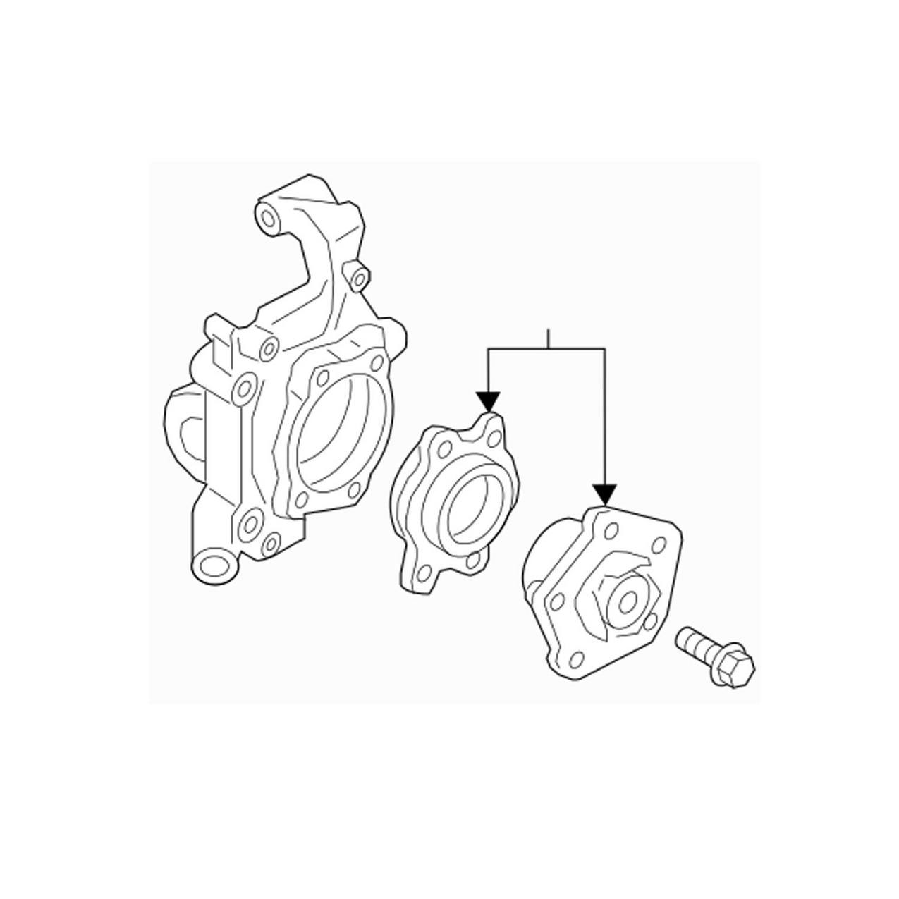 Audi Suspension Knuckle – Rear Passenger Side 8W0505432Q