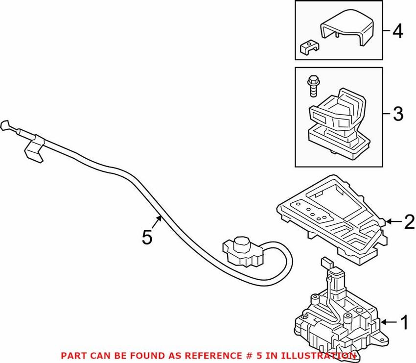 Audi Automatic Transmission Shifter Cable