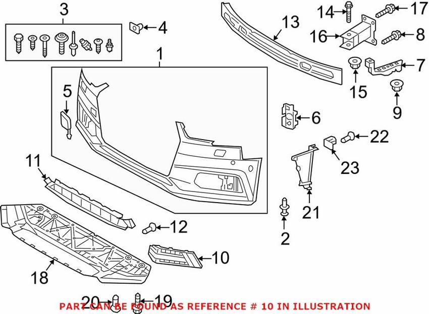 Grille – Front Driver Side Lower