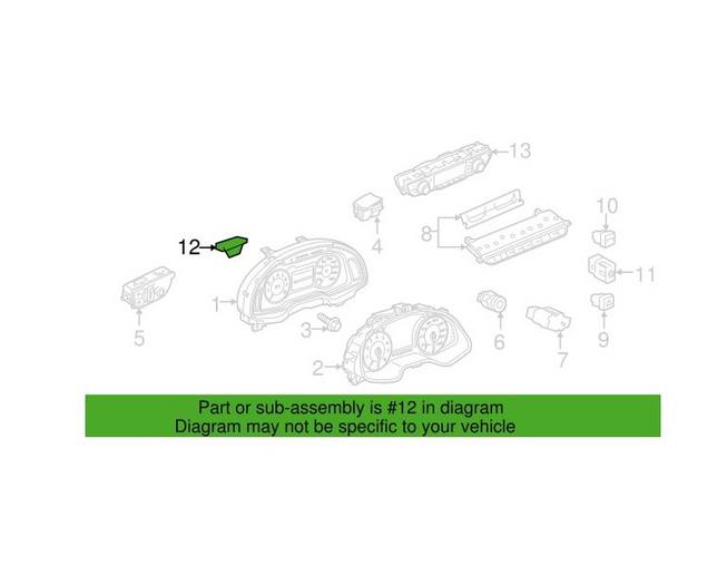 Audi HVAC Temperature Control Panel 8W0820043AQ5PR – Genuine VW/Audi