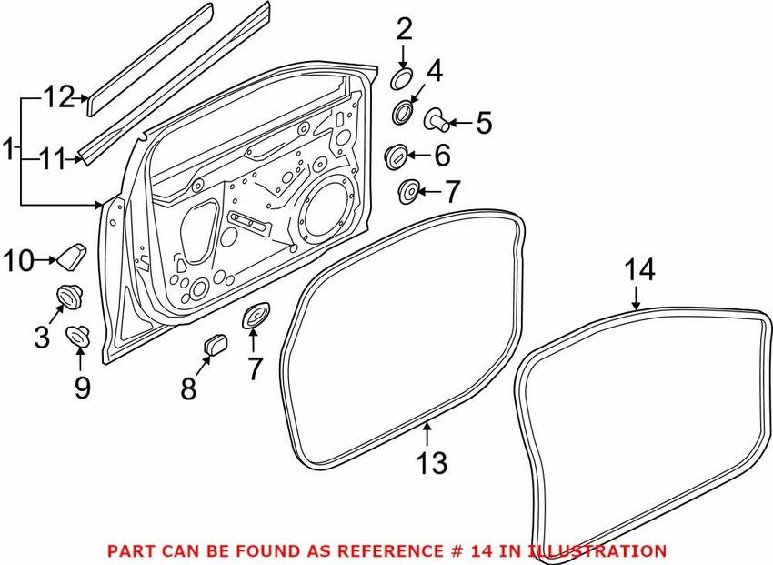 Door Seal – Front Inner