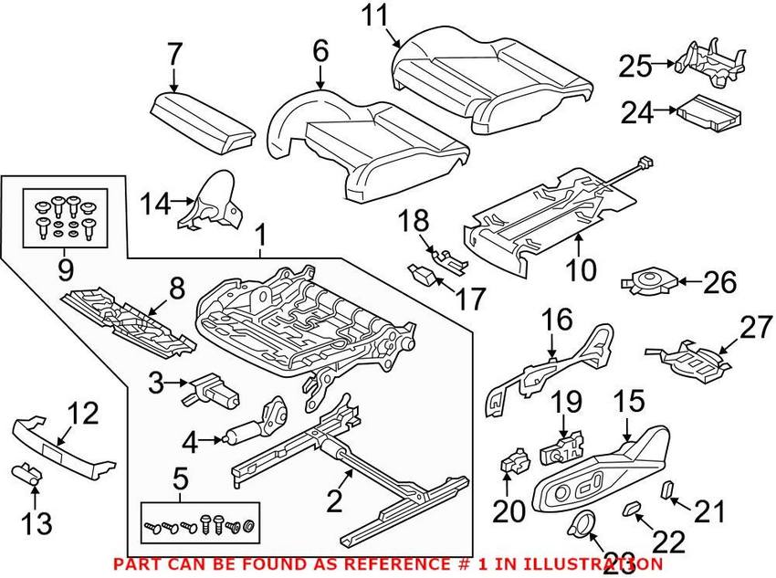 Seat Track – Front Driver Side