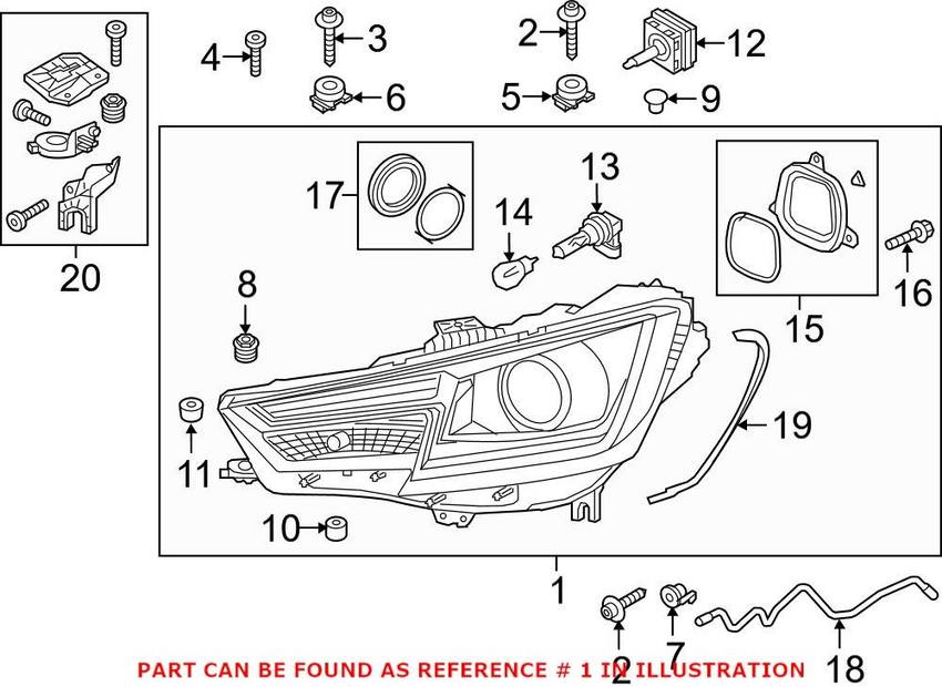 Automotive Lighting Headlight Assembly Lus7671