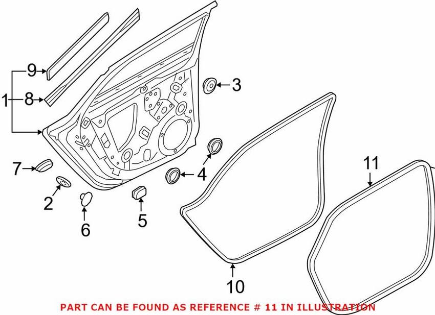 Door Seal – Rear Inner