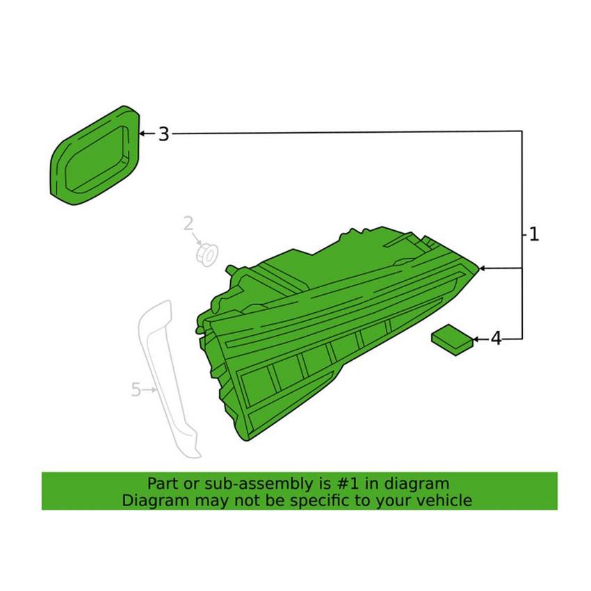 Back Up Light Assembly – Rear Driver Side