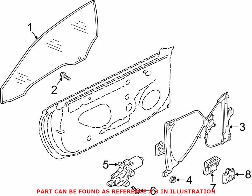 Audi Window Regulator – Driver Side