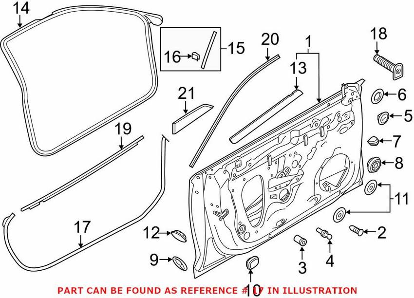 Door Seal – Front Outer