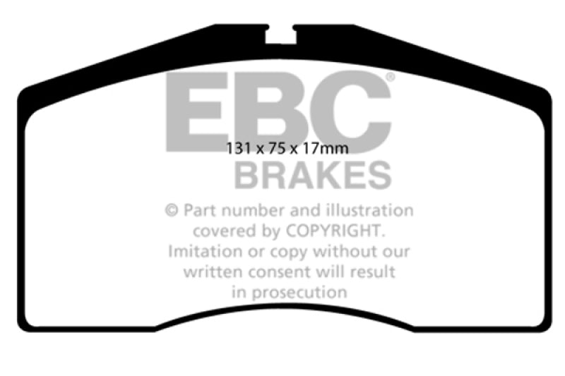 EBC 93-95 Porsche 911 (964) 3.6 Turbo Redstuff Front Brake Pads