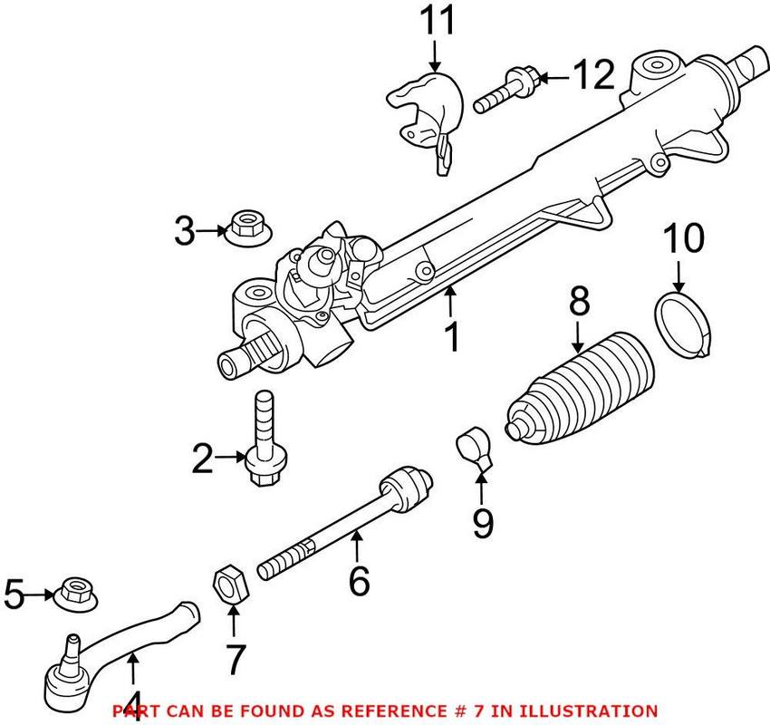 Tie Rod Jam Nut (M14x1.5)