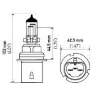 Audi Jaguar Multi Purpose Light Bulb – Hella 9004LL