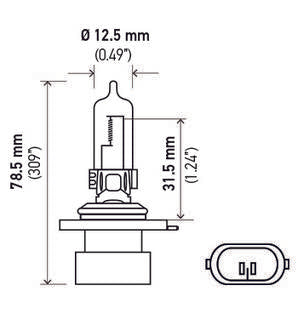 Volkswagen Porsche Multi-Purpose Light Bulb Hella 9005XS