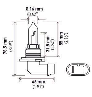 BMW Multi-Purpose Light Bulb Hella 9005 100W