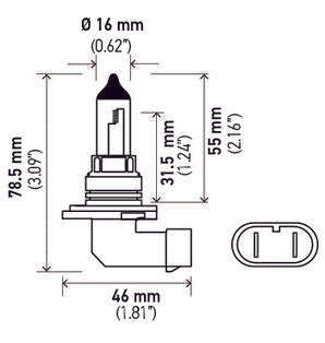 BMW Multi-Purpose Light Bulb Hella 9006LL