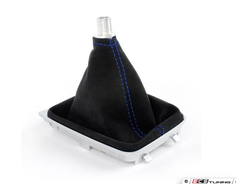 BFI Manual Alcantara Shift Boot - Blue Stitching