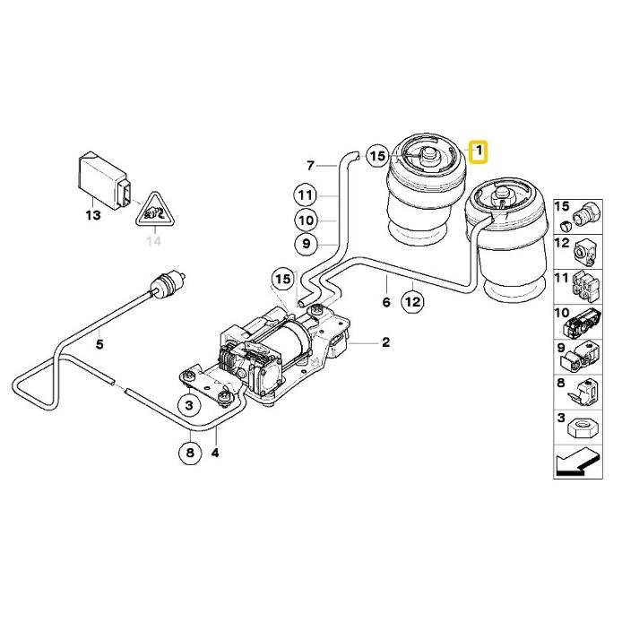 Air Suspension Spring – Rear