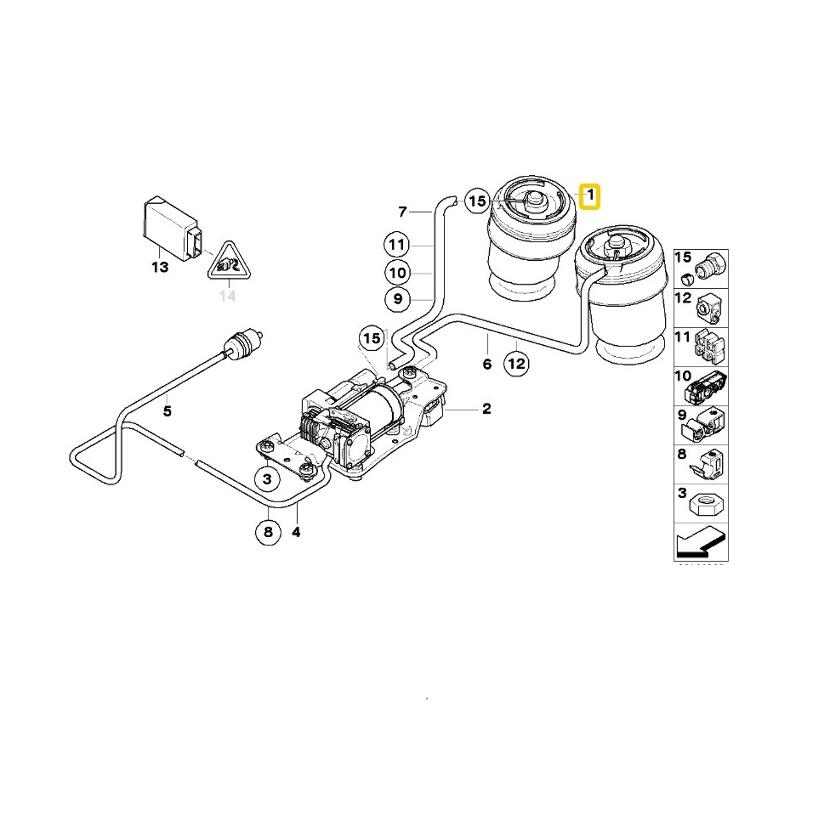 Air Spring – Rear (w/ Self-Leveling)