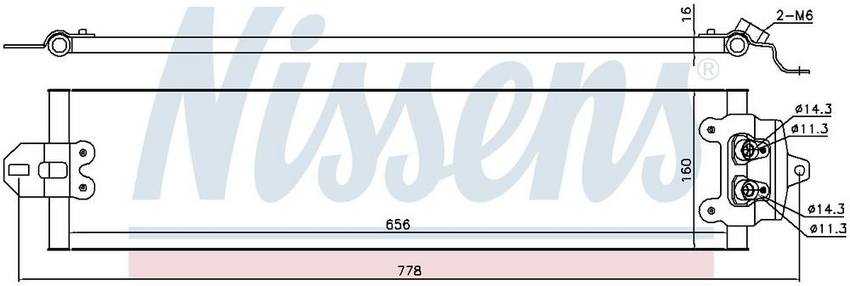 Audi Porsche Automatic Transmission Oil Cooler – Nissens 90617