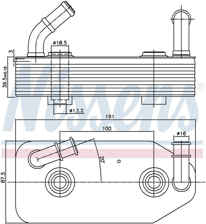 VW Automatic Transmission Oil Cooler – Nissens 90667