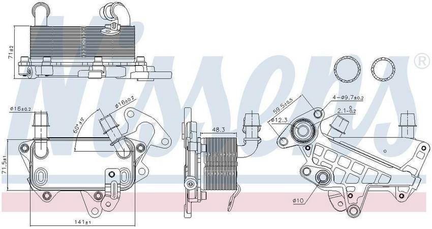 VW Automatic Transmission Oil Cooler – Nissens 90732