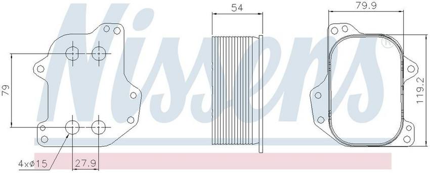 VW Engine Oil Cooler 90745 – Nissens