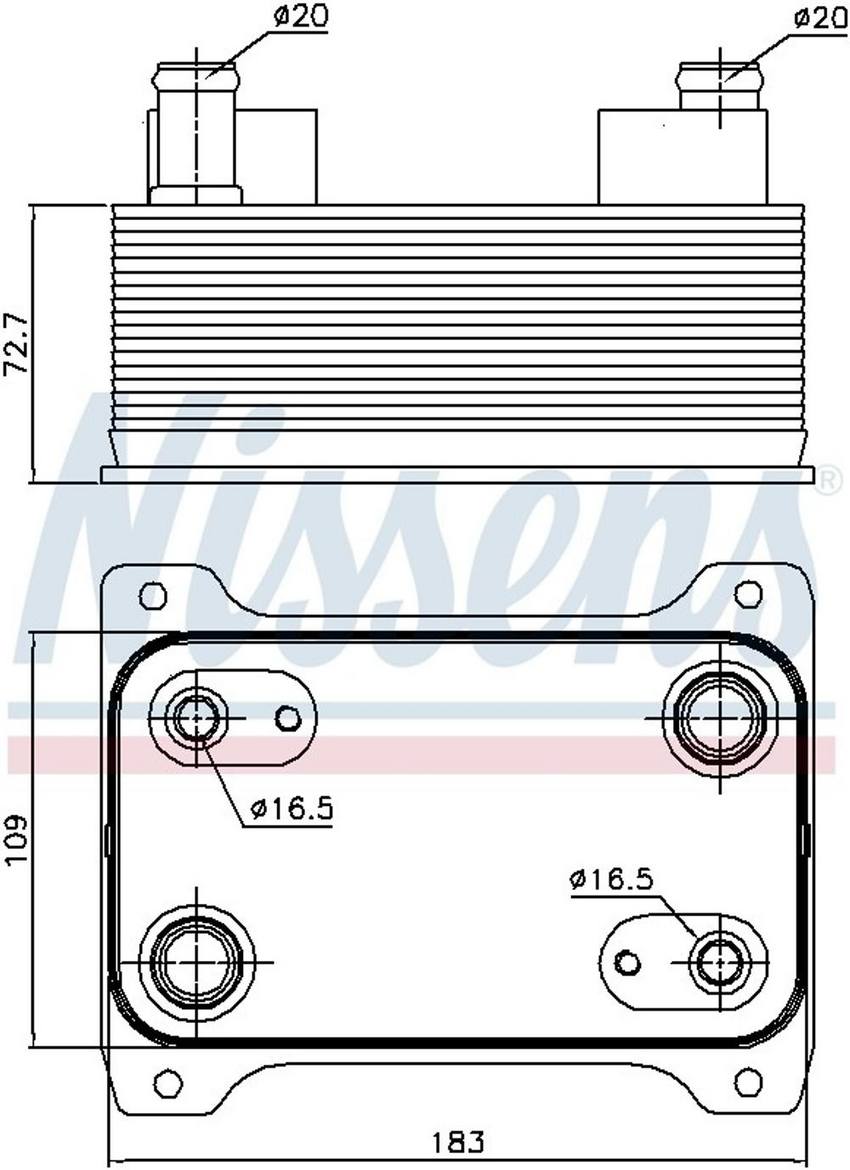 Audi VW Automatic Transmission Oil Cooler – Nissens 90747