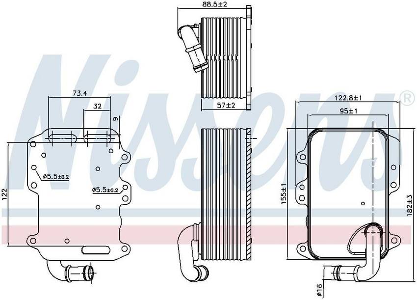 Audi VW Engine Oil Cooler 90807 – Nissens