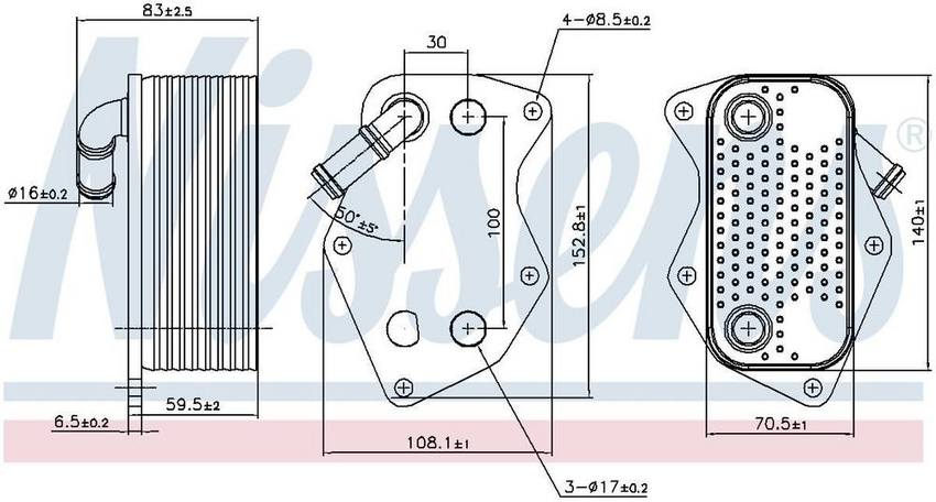 VW Engine Oil Cooler 90809 – Nissens