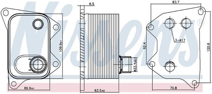 Audi VW Engine Oil Cooler 90994 – Nissens