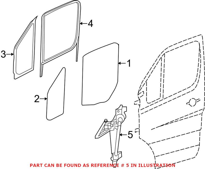 Mercedes Window Regulator 9107201100 – Genuine Mercedes