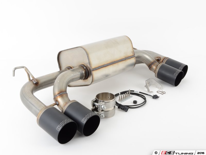 Stainless Axle-Back Exhaust - Black Tips