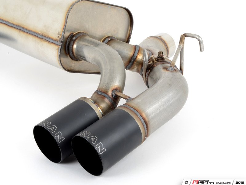 Stainless Axle-Back Exhaust - Black Tips