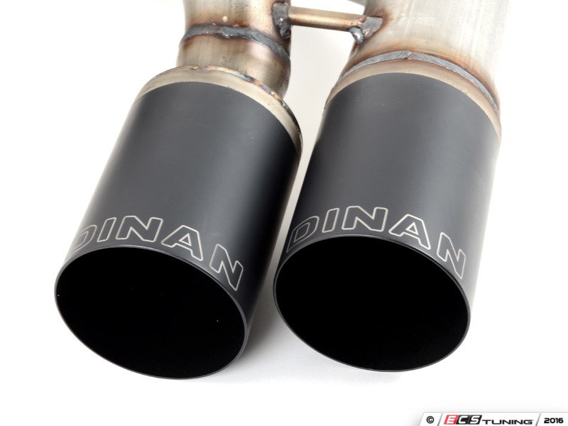 Stainless Axle-Back Exhaust - Black Tips