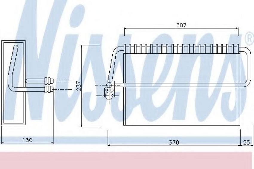 Mercedes A/C Evaporator Core 2108301058 – Nissens 92162