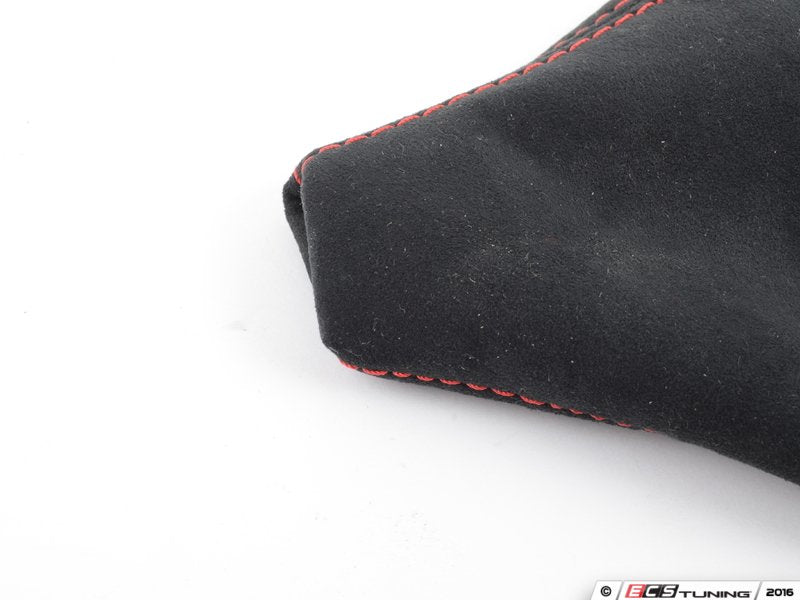 BFI Manual Alcantara Shift Boot - Red Stitching