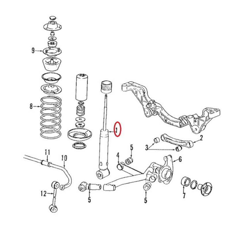 Porsche Shock Absorber 92833305112