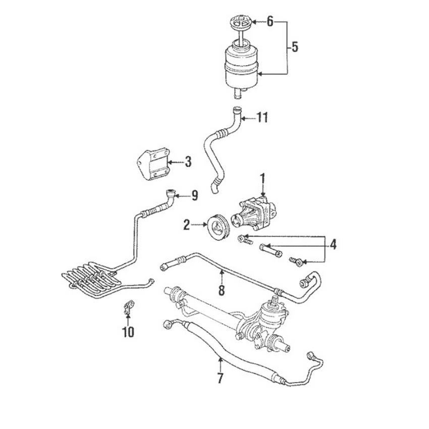 Porsche Power Steering Reservoir 92834701505