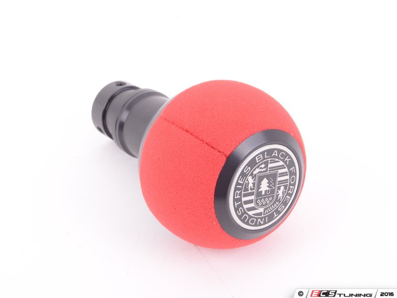 BFI Heavy Weight Shift Knob - Red Alcantara/Black Anodized