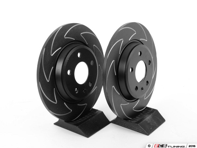 Rear Slotted (Blade) Brake Rotors - Pair (300x12)