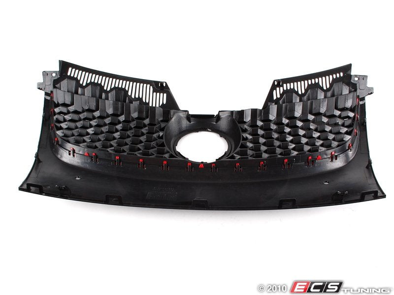 Honeycomb Grille - Black With Red Strip