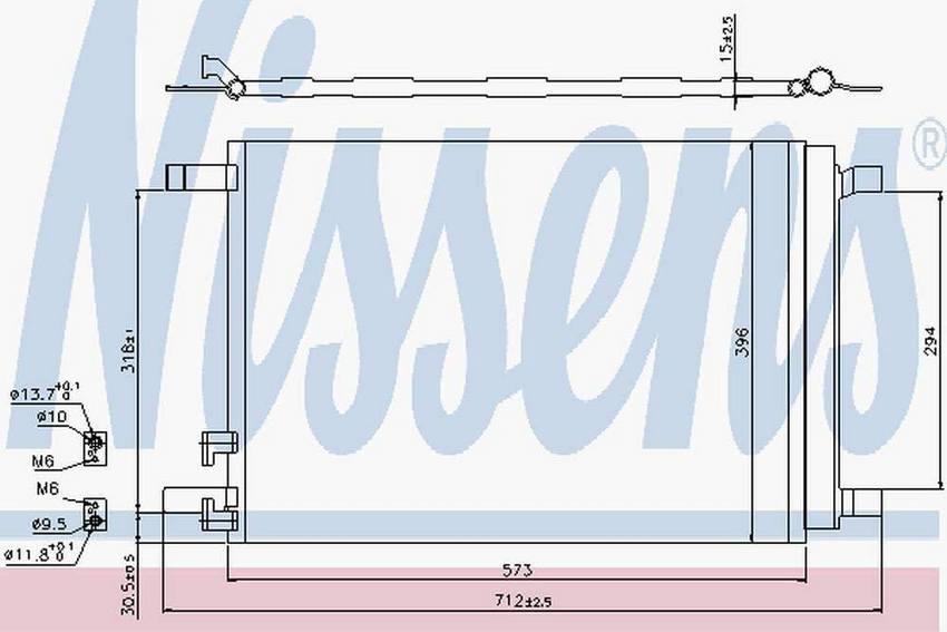 Audi VW A/C Condenser 5Q0816411BF – Nissens 940319