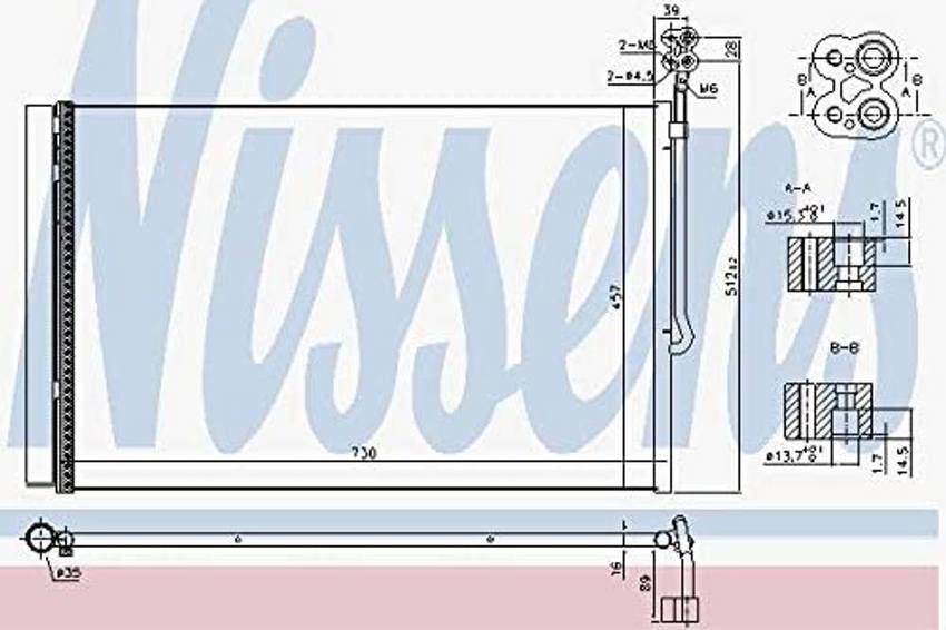 Porsche AC Condenser 95857311103 – Nissens 95857311103